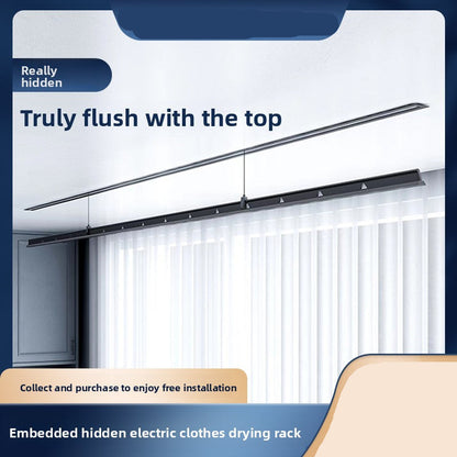 10th Generation True Invisible Maintenance-Free Smart Electric Clothes Rack Remote Control Embedded Hidden Clothes Dryer-海智集-