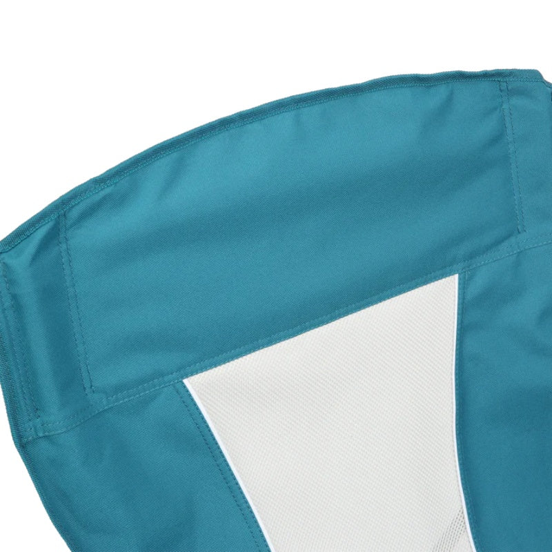Steel folding Mesh Quad Camping Chair, with Cup Holder, & Carry Bag; Blue-海智集-Default-