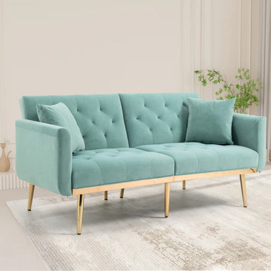COOLMORE Velvet Sofa , Accent sofa .loveseat sofa with metal feet-海智集-Default-