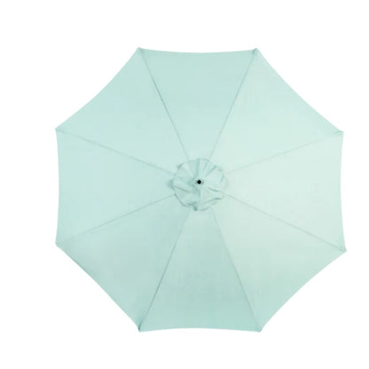 Best Choice Products 10ft Offset Hanging Market Patio Umbrella w/Easy Tilt Adjustment, Polyester Shade, 8 Ribs for Backyard, Poolside - ( Light green )(No Base)-海智集-Default-
