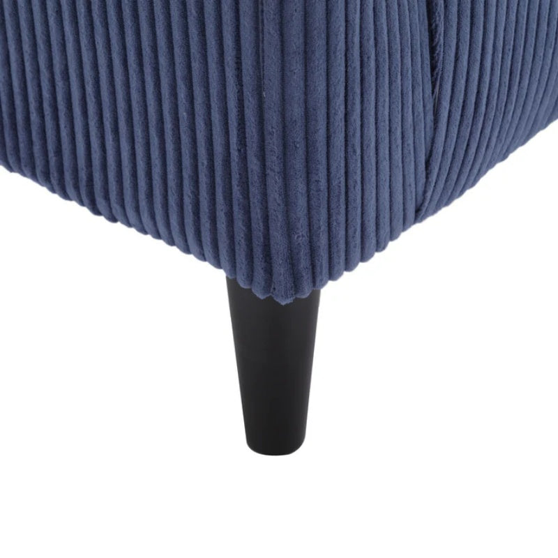 COOLMORE Living Room Accent Barrel Chair, Century Modern Style Decorative Chair, Armchair for Living Room with Thick Cushions and Pillows, Comfy Single Sofa Chair, Chair with Wooden Legs,Blue-海智集-Default-