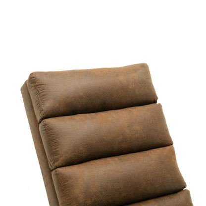 Linen Massage Chaise Lounge Indoor with Remote Control, Ergonomic Electric Massage Long Lounger, Coffee-海智集-Default-