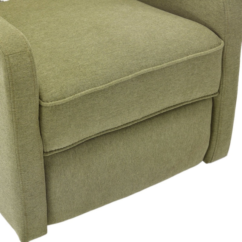 COOLMORE Rocking Recliner Chair,360 Degree Swivel Nursery Rocking Chair,Glider Chair,Modern Small Rocking Swivel Recliner Chair for Bedroom,Living Room Chair Home Theater Seat (Ovive Green)-海智集-Default-