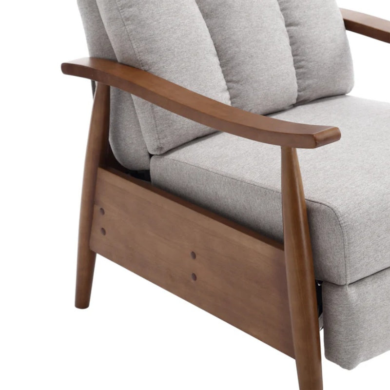 COOLMORE Wood Frame Armchair, Modern Accent Chair Lounge Chair for Living Room-海智集-Default-