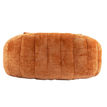Durable Comfort High Back Bean Bag Sofa Lounger for Adults and Kids, Indoor & Outdoor, Orange Chenille-海智集-Default-