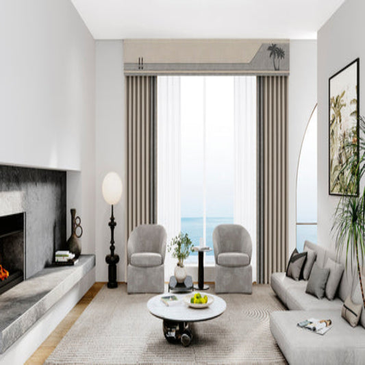 Aisite curtains: Chenille suede texture, soft and full to the touch, with excellent drape-海智集-