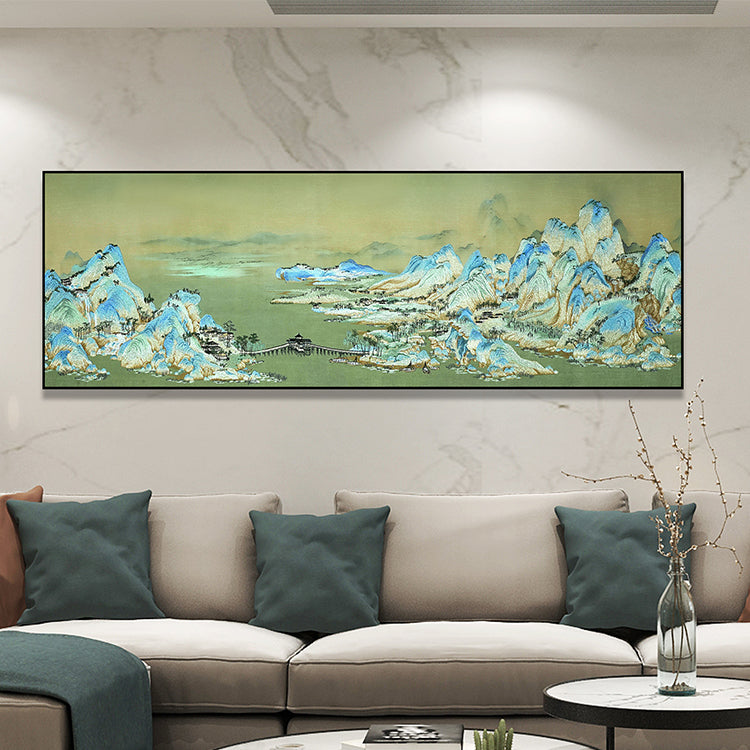 Decorative Art-2A Thousand Li of Rivers and Mountains Scroll I-海智集-