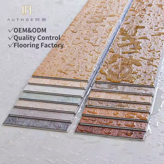 Luxury Parquet PVC Vinyl Waterproof WPC SPC Tiles 4mm Floating Vinyl Indoor Plastic Flooring Planks Board Piso-海智集-