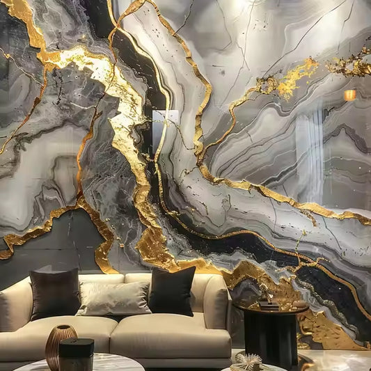 High Glossy Flexible 4*8ft Marble Sheet Uv Wall Panel UV Marble Sheet Coating Pvc Marble Sheet-海智集-