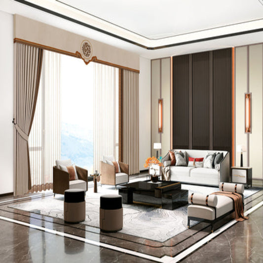 Feige Liudan curtains: The jacquard pattern easily enhances the style of traditional or modern decoration-海智集-