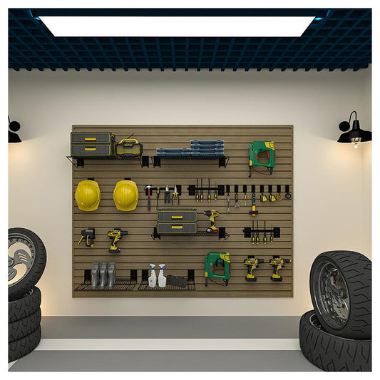 OEM Home Storage Slat Wall Board Custom Wall Decor Panel Custom Wpc Slat Wall Panels-海智集-