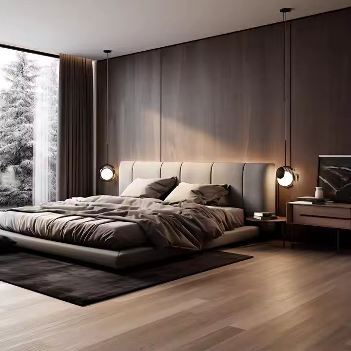 Harga Langsung Kilang Dalaman Kayu WPC Dinding Panel Pelapisan Papan Dinding Bergalur Dalaman