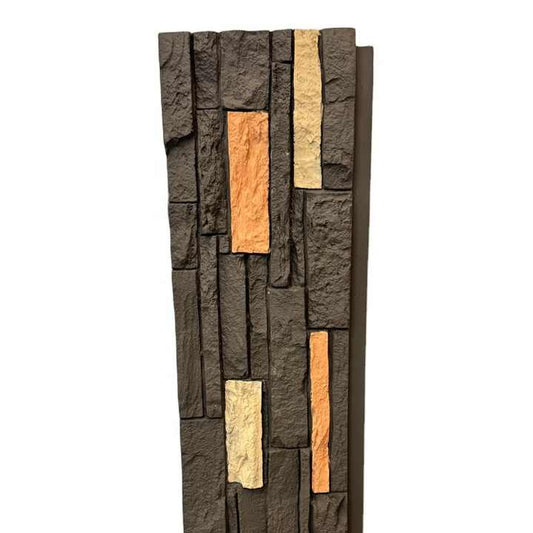 Pu Stone Wall Panel Polyurethane Stone Panel 3D Wall Panel Board Artificial Light Weights Slate Stone-海智集-