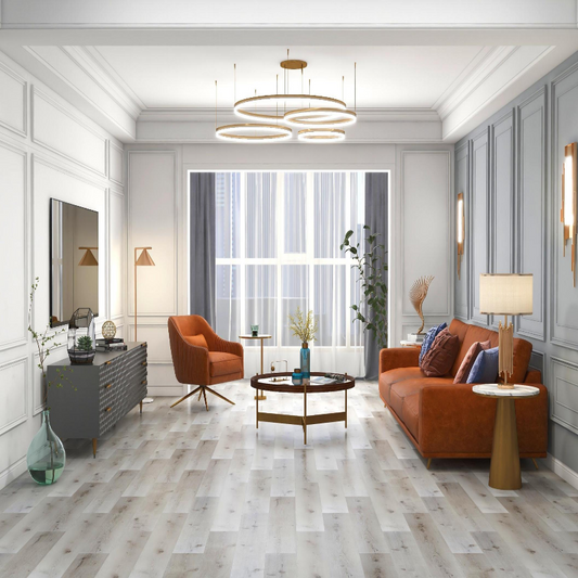 The high-end feel floor is safe and non-toxic, insect-proof and moisture-proof SPC-B200: The warm floor is safe and non-toxic, insect-proof and moisture-proof, easy to operate, and free of glue-海智集-
