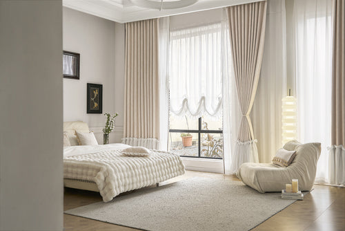 The charm of pink and delicate Curtain:Crafted from high-quality chenille-海智集-