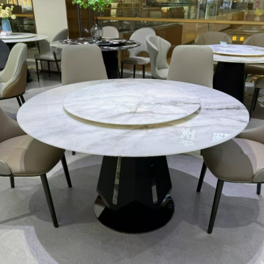 Modern Minimalist Marble Round Dining Table Set-海智集-