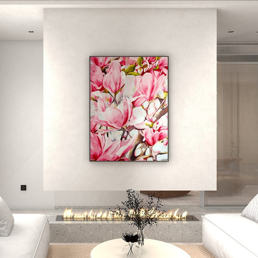 Decorative Art-Magnolias in Abundant Bloom-海智集-