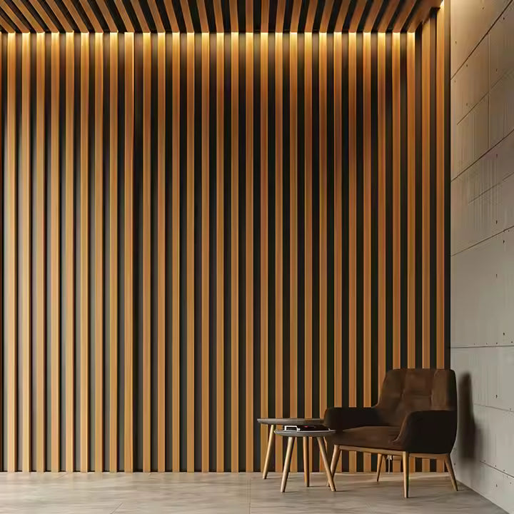 Free Sample Wall Soundproofing Acoustic Wood Wall Panels for Aesthetic and Acoustic Enhancement