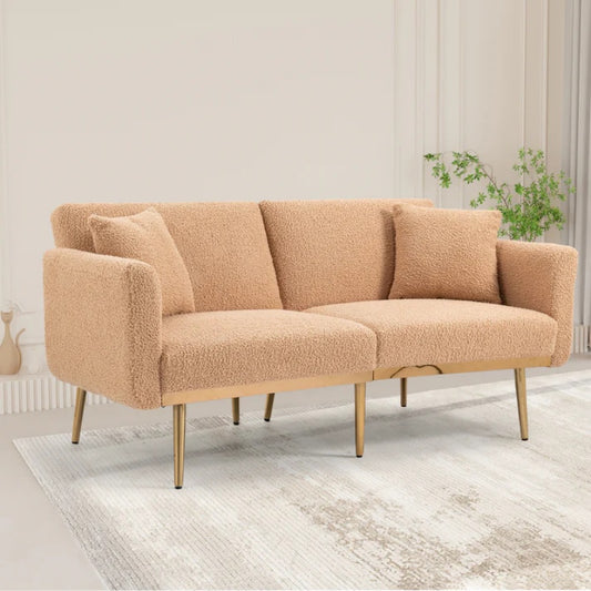 COOLMORE Velvet Sofa , Accent sofa .loveseat sofa with metal feet-海智集-Default-