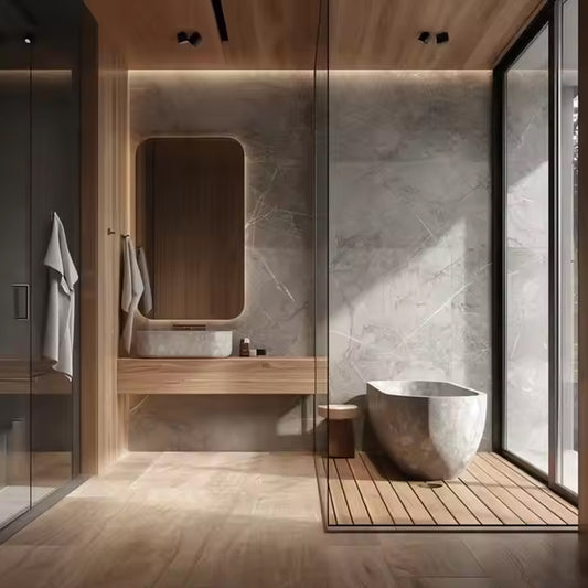 Interior Boards Wood Plastic Composite Marble Stone Waterproof Pvc Wpc Wall Panel Sheet-海智集-