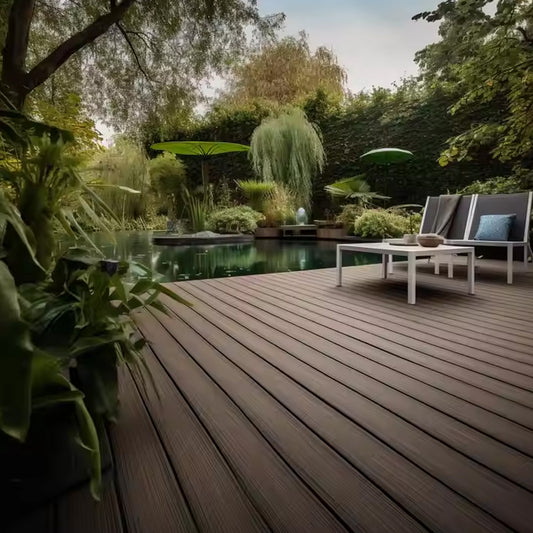 Wpc Composite Pvc Garden Swimming Pool Decking Wood Flooring Plank-海智集-