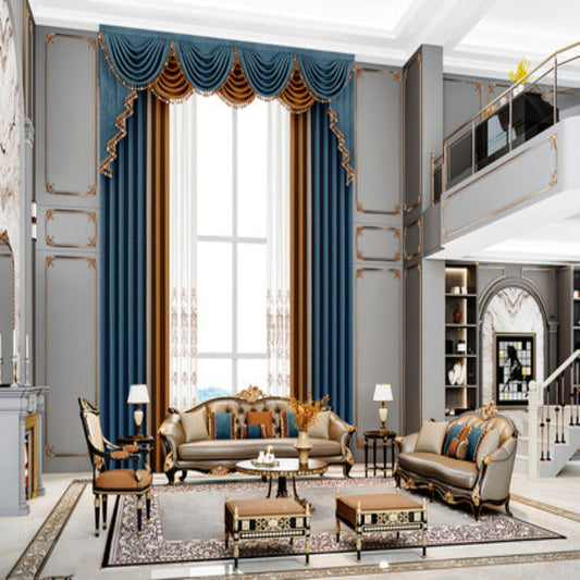 Court opera curtains: Utilizing high-precision weaving techniques, they feature three-dimensional relief patterns-海智集-