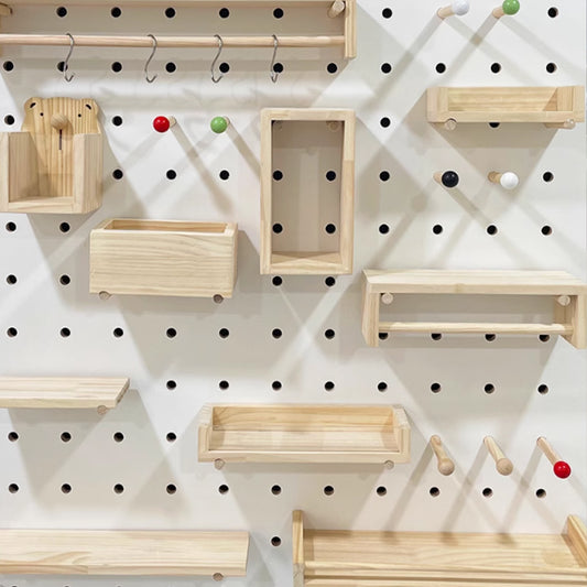 High-Quality Pegboard Accessories (Wood-Plastic), Durable Hanging Solutions for Organization-海智集-