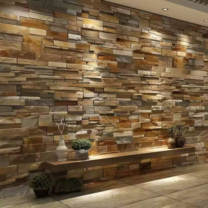 Multi Size Lightweight Waterproof Indoor and Outdoor Modern Artificial PU Mushroom Stone Wall Panel Cultural Wall Panel