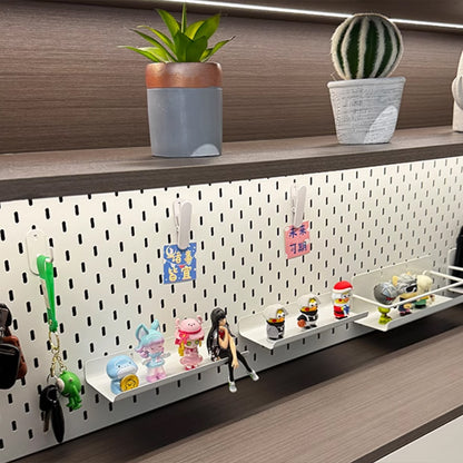 Small Shelf - Premium Quality Aluminum Pegboard Accessories,Strong and Durable, Ideal for Organizing and Storing Tools and Supplies-海智集-