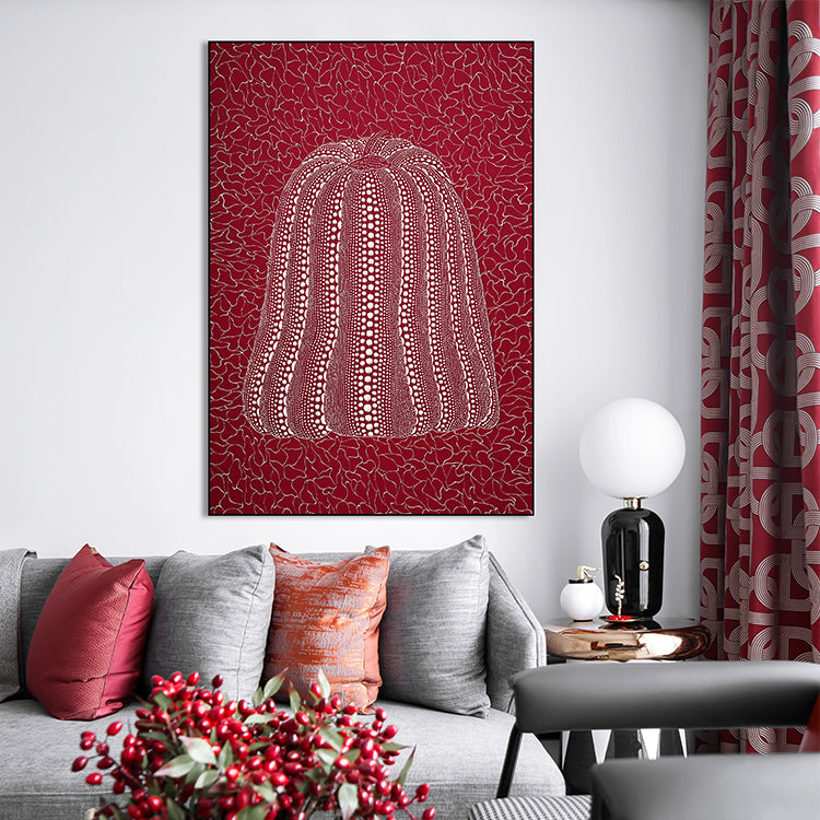 Decorative ArtPolka Dot Series - Pumpkin (red)-海智集-