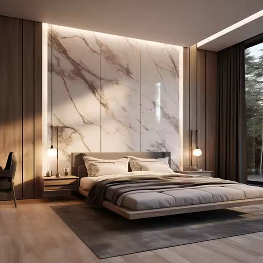 High Quality Yellow Interior Wood Pvc Wall Cladding Plastic Marble Panels Wpc Wall Panel Board