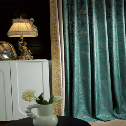 Green and Fragrant Curtains: High-precision yarn-dyed jacquard craftsmanship-海智集-