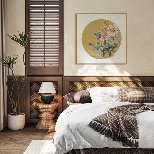 Decorative Art-Graceful Lotus Blooms-海智集-