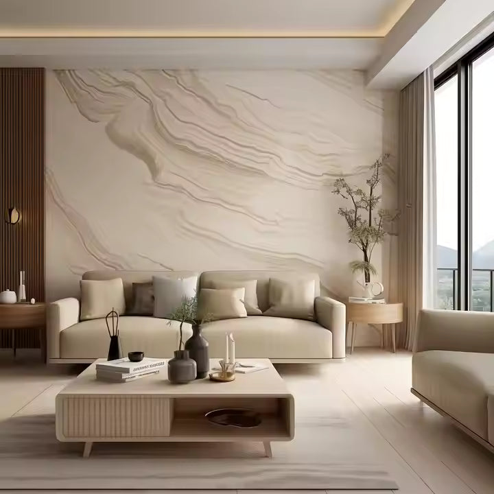 Interior Plastic Wooden Composite Covering Board Wainscoting Vinyl Timber Decorative 3D Pvc Marble Wall Panel