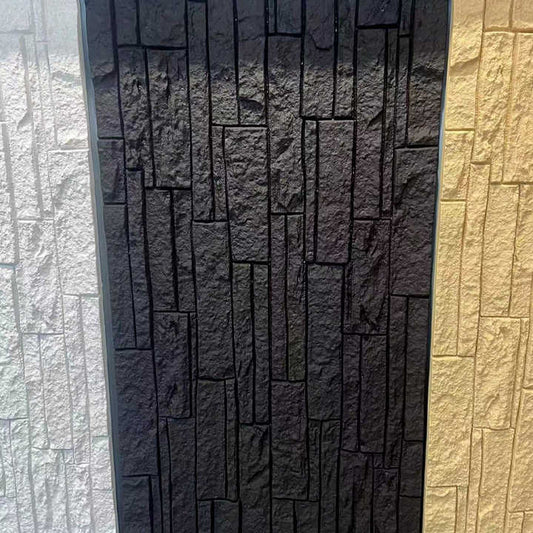 Hotel Decoration Use Faux Stone Light Weight Indoor Outdoor PU Stone Wall Panel-海智集-