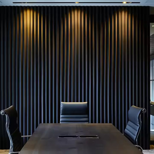 Panel Dinding Venir Kayu Walnut Oak Panel Dinding Akustik MDF Panel Perekat Sendiri Kalis Bunyi Digunakan untuk Hiasan Dalaman