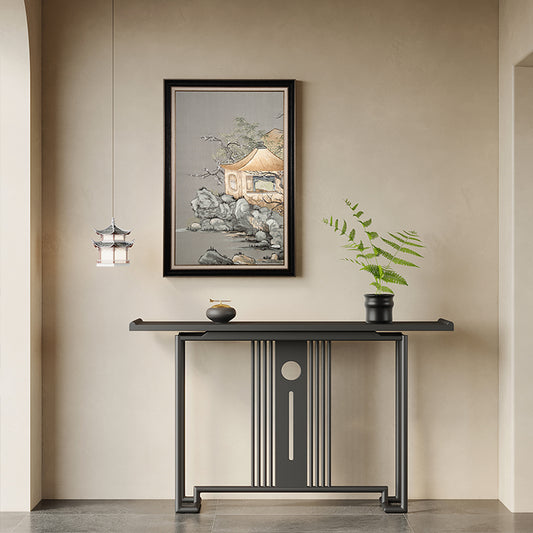 Decorative Art - Living Room & Bedroom Decor - Faux Silk Fabric with Suzhou EmbroideryMountain-Water Serenity Pavilion-海智集-