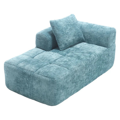 UNITED WE WIN Chenille Loveseat Sofa,Minimalist Modular Couches Sleeper for Living Room Bedroom Apartment Lounge-海智集-Default-