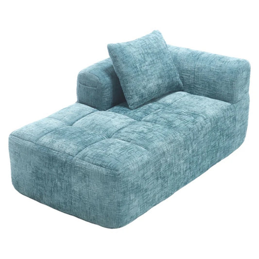 UNITED WE WIN Chenille Loveseat Sofa,Minimalist Modular Couches Sleeper for Living Room Bedroom Apartment Lounge-海智集-Default-