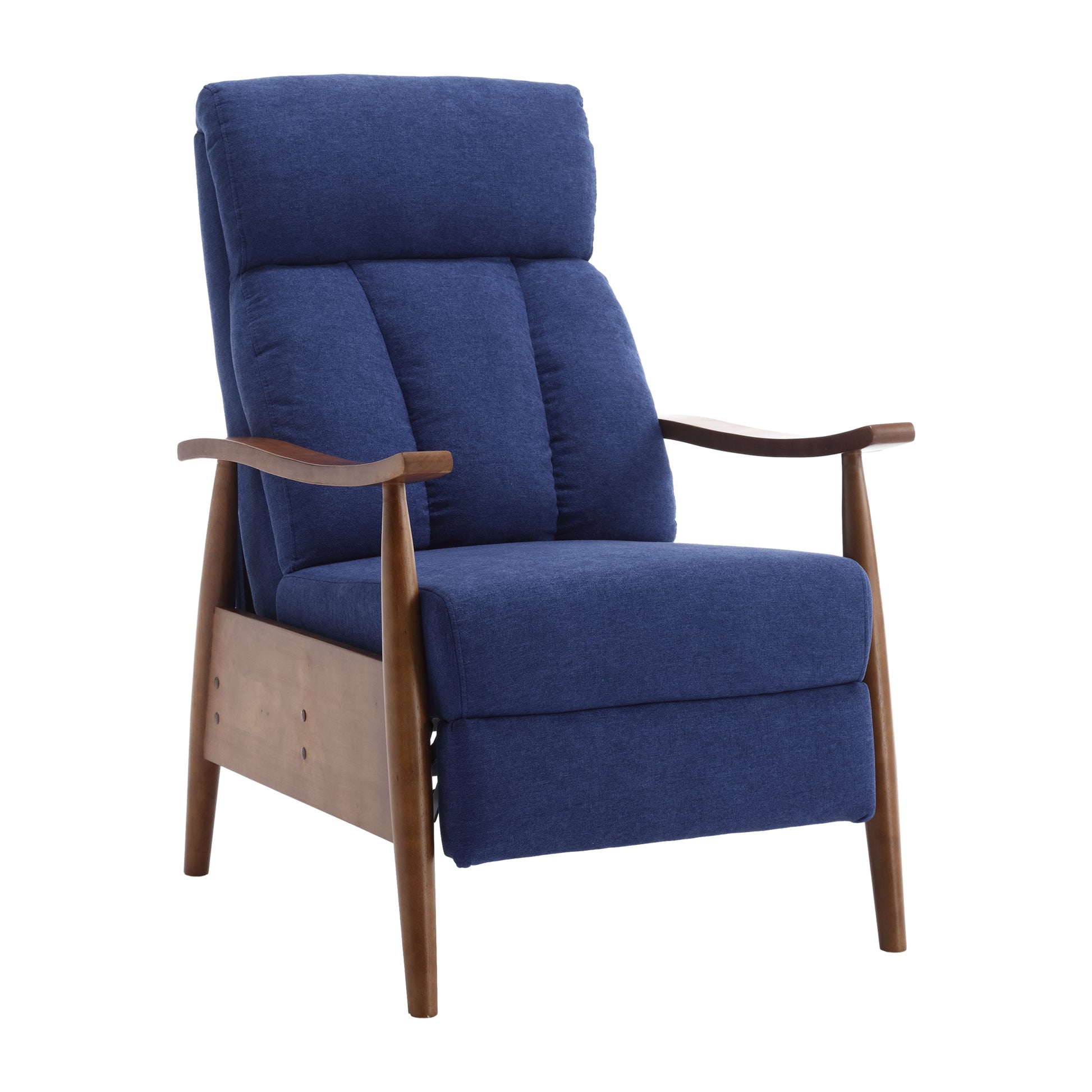 COOLMORE Wood Frame Armchair, Modern Accent Chair Lounge Chair for Living Room-海智集-Default-