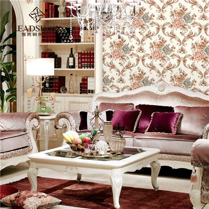 Flower Bloom Impression Wallpaper: The bedroom aesthetics of European country style-海智集-