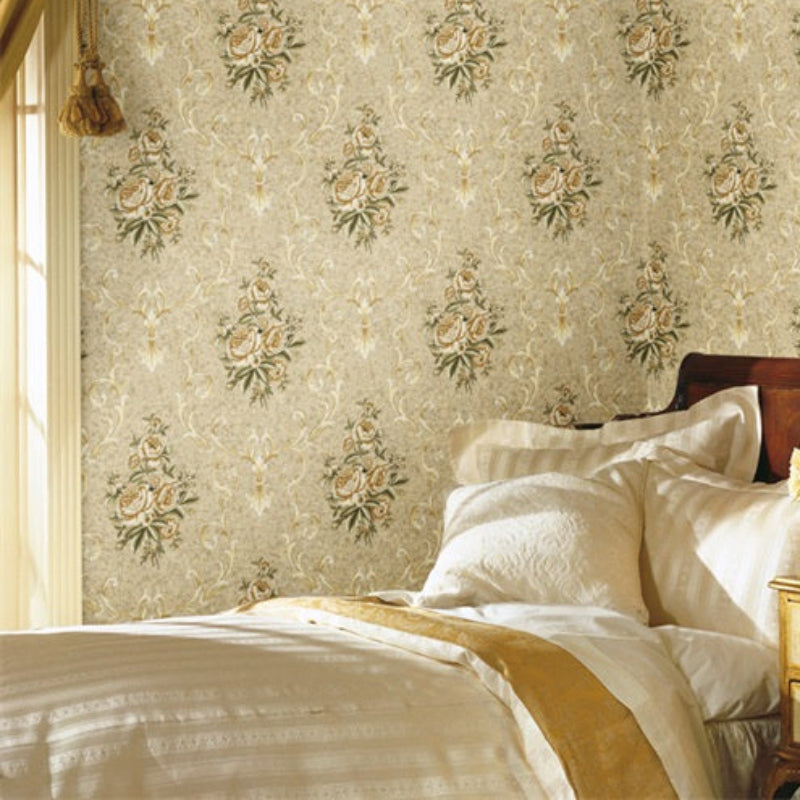 Spring warmth and blooming flowers Wallpaper: A cozy bedroom created by Linxiu wall fabric-海智集-
