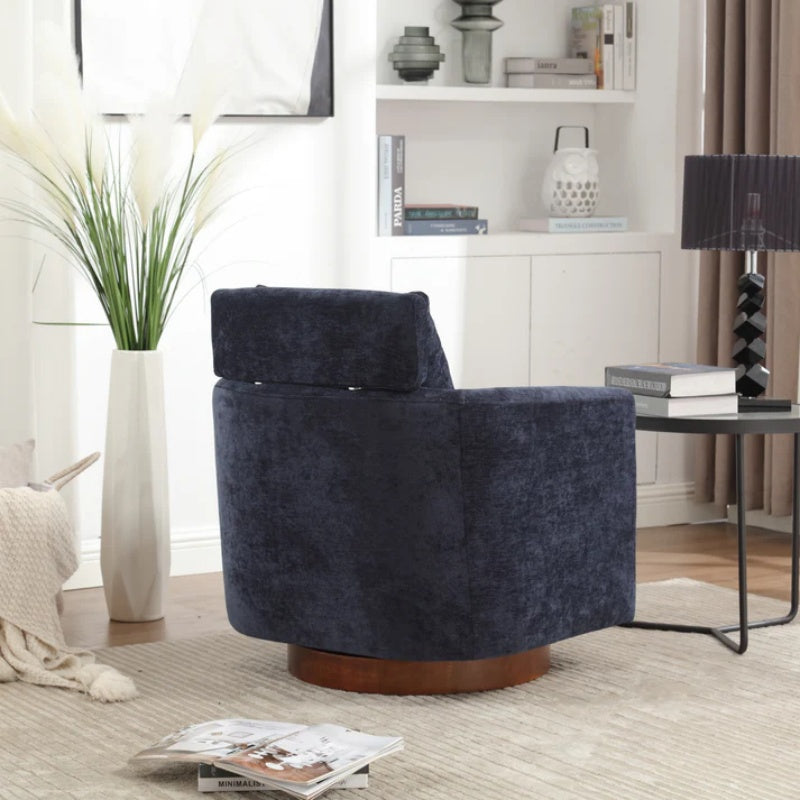 COOLMORE 360 degree rotation design, multi-gear adjustment backrest, soft and comfortable chenille fabric, ergonomic design of the living room chair-海智集-Default-