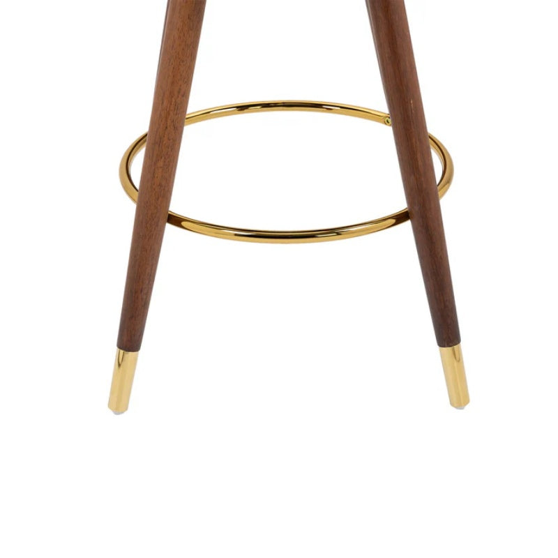 COOLMORE Swivel Bar Stools with Backrest Footrest ,with a fixed height of 360 degrees-海智集-Default-