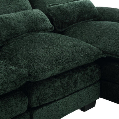 UNITED WE WIN Modern Large chenille Fabric U-Shape Sectional Sofa-海智集-Default-
