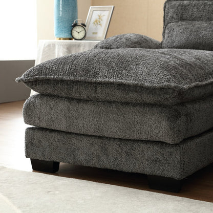 UNITED WE WIN Modern Large chenille Fabric U-Shape Sectional Sofa-海智集-Default-