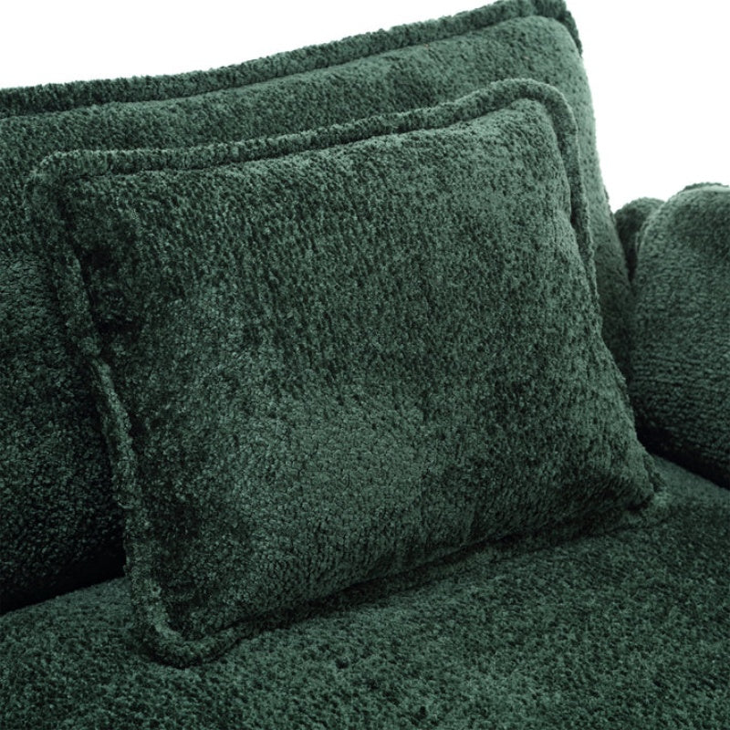 Modern Large L-Shape Sectional Chenille fabric, movable pedals, detachable armrests, oversized three-seat Sofa-海智集-Default-