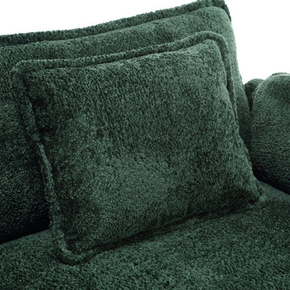 Modern Large L-Shape Sectional Chenille fabric, movable pedals, detachable armrests, oversized three-seat Sofa-海智集-Default-