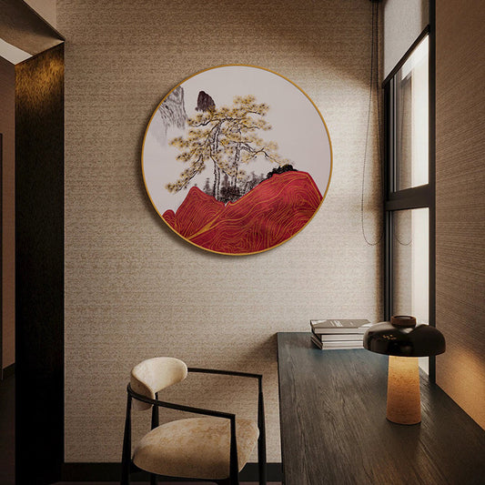 Decorative Art-Steep mountains and tall pine treesⅠ-海智集-