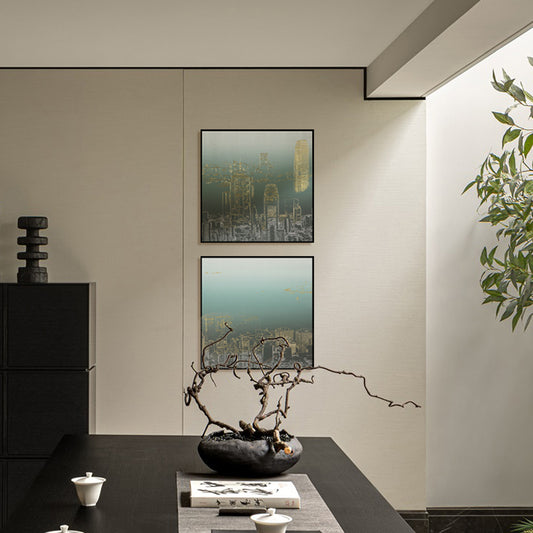 Decorative Art-The street lamps are just coming on-海智集-